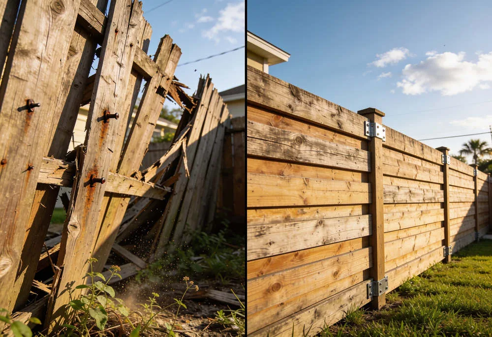 Leaning, Rotting, or Storm-Damaged? When to Repair vs. Replace Your Orlando Fence