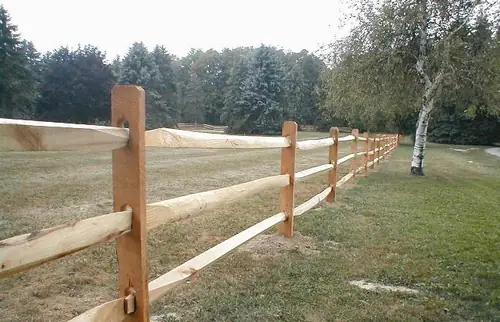 Rail Fence installed by Wulff Fence