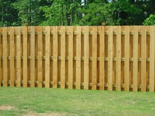 Shadow Box Fence installed by Wulff Fence