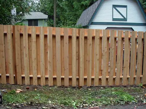 Shadow Box Fence installed by Wulff Fence