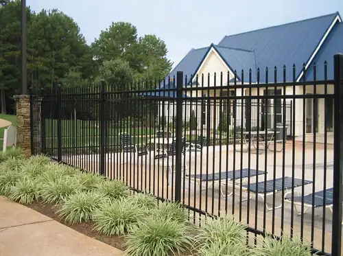 Steel Fence installed by Wulff Fence