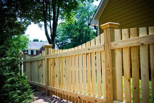 Wood Picket Fence installed by Wulff Fence