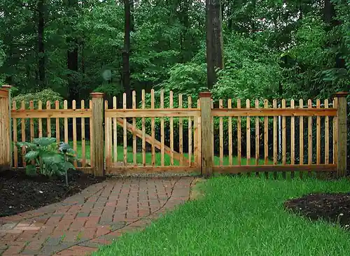 Wood Picket Fence installed by Wulff Fence
