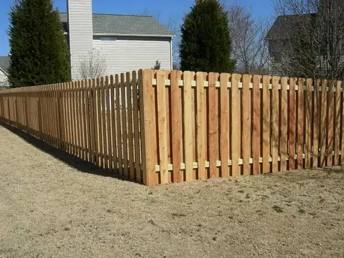 Wood Picket Fence installed by Wulff Fence